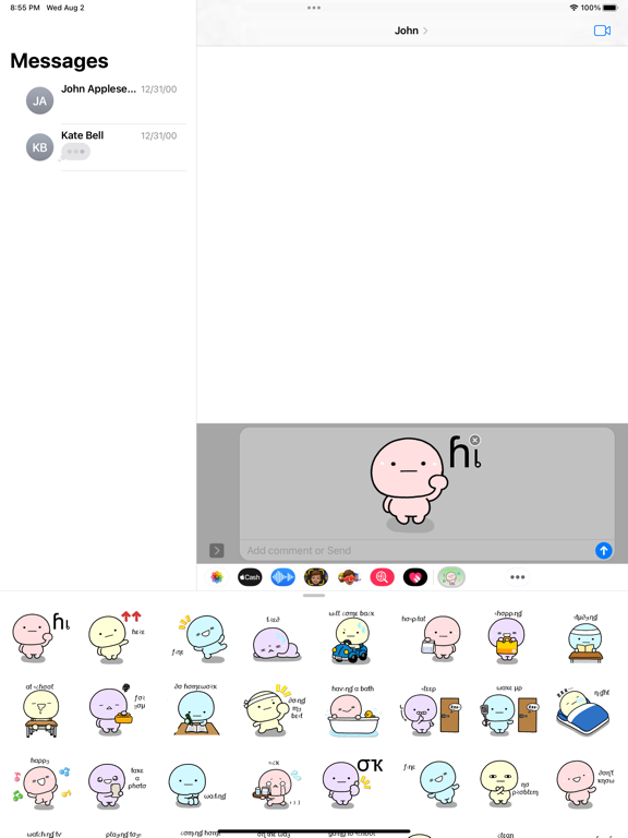Screenshot #5 pour Daily Chip Stickers Pack