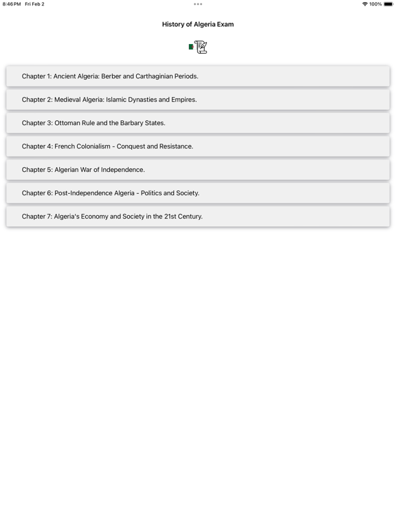 Screenshot #4 pour History of Algeria Exam