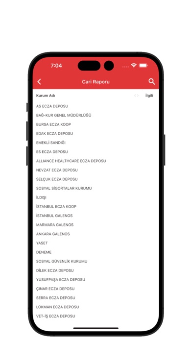 Eczanem Mobil Raporlama Screenshot
