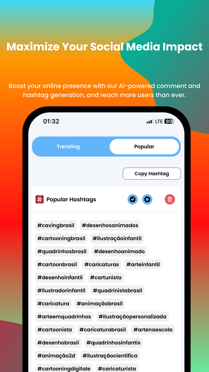 Hashtag AIGen and Comment Tool