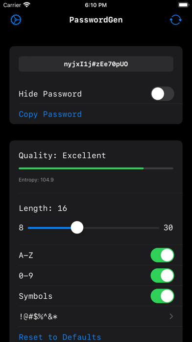 PasswordGen: Generate Password Screenshot