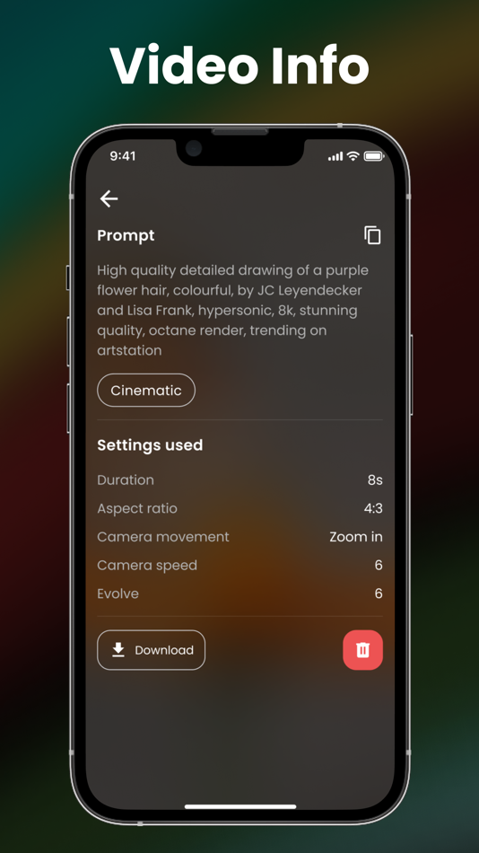 #9. Imagineapp: AI video & SD XL (iOS) 由: 8glabs Inc
