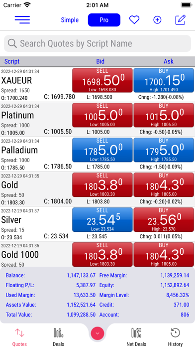 TradeX Trader Screenshot