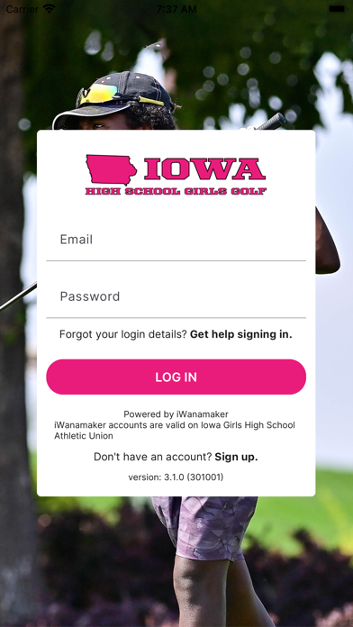 IA Girls Golf Screenshot