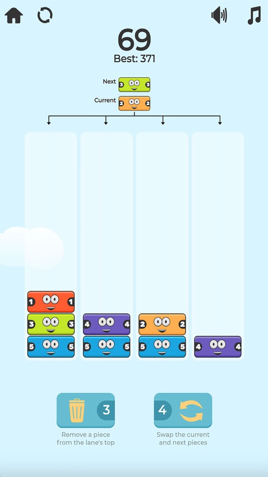 #1. Merging Blocks Game (iOS) 来自: Liana Silva