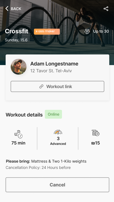 FitBox Training Screenshot