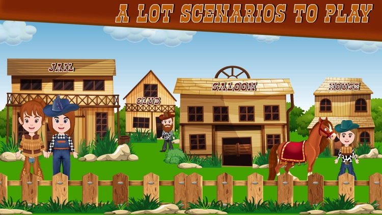 Pretend Play Cowboy Town Life