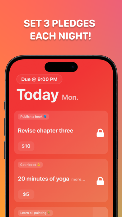 Pledge - Bet On Yourself Screenshot