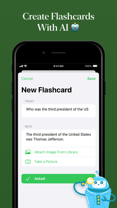 Flash Cards: Create With AI Screenshot
