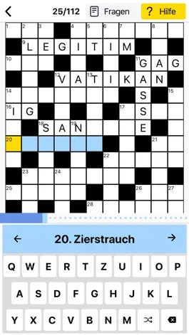 Game screenshot Kreuzworträtsel Deutsch Spiele apk