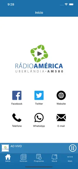 Game screenshot Rádio América 580AM Uberlândia mod apk