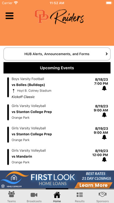 Orange Park Athletics Screenshot