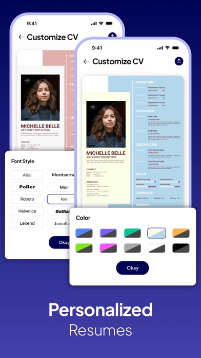 Jubi - CV & Resume Maker Screenshot
