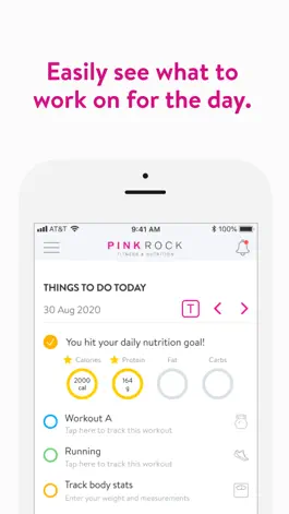 Game screenshot PinkRock Fitness and Nutrition apk