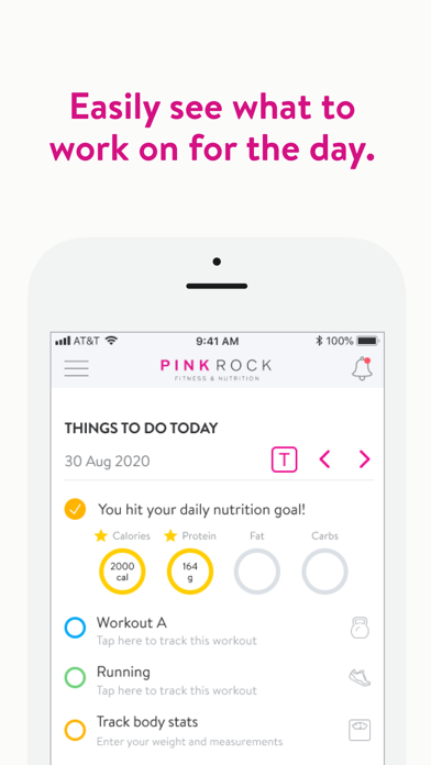 PinkRock Fitness and Nutrition Screenshot