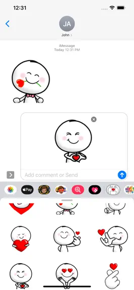 Game screenshot Love Love Stickers mod apk