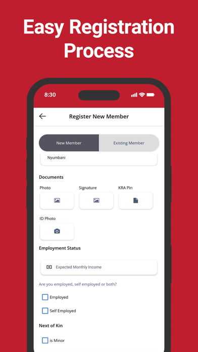 Kingdom Sacco Mobile App Screenshot