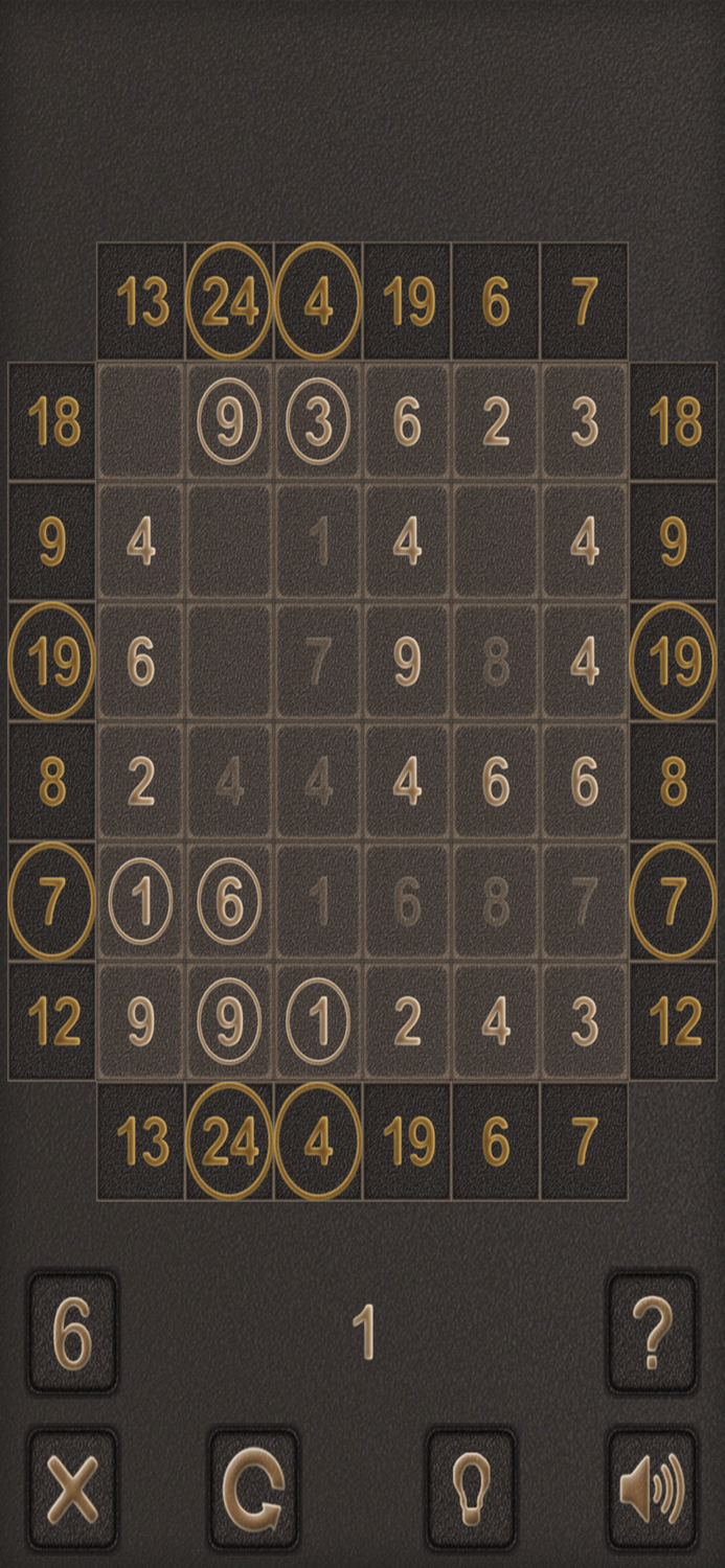 Numbers Sigma Puzzle