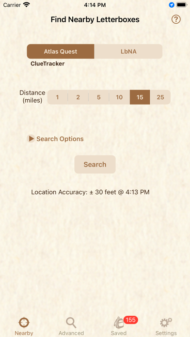 Screenshot #1 pour Clue Tracker for Letterboxing