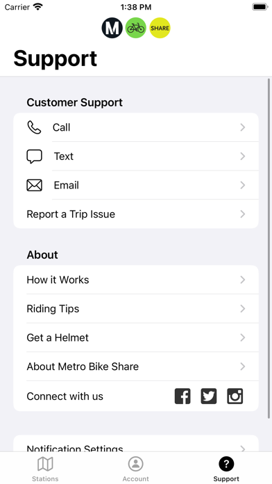 Metro Bike Share Screenshot