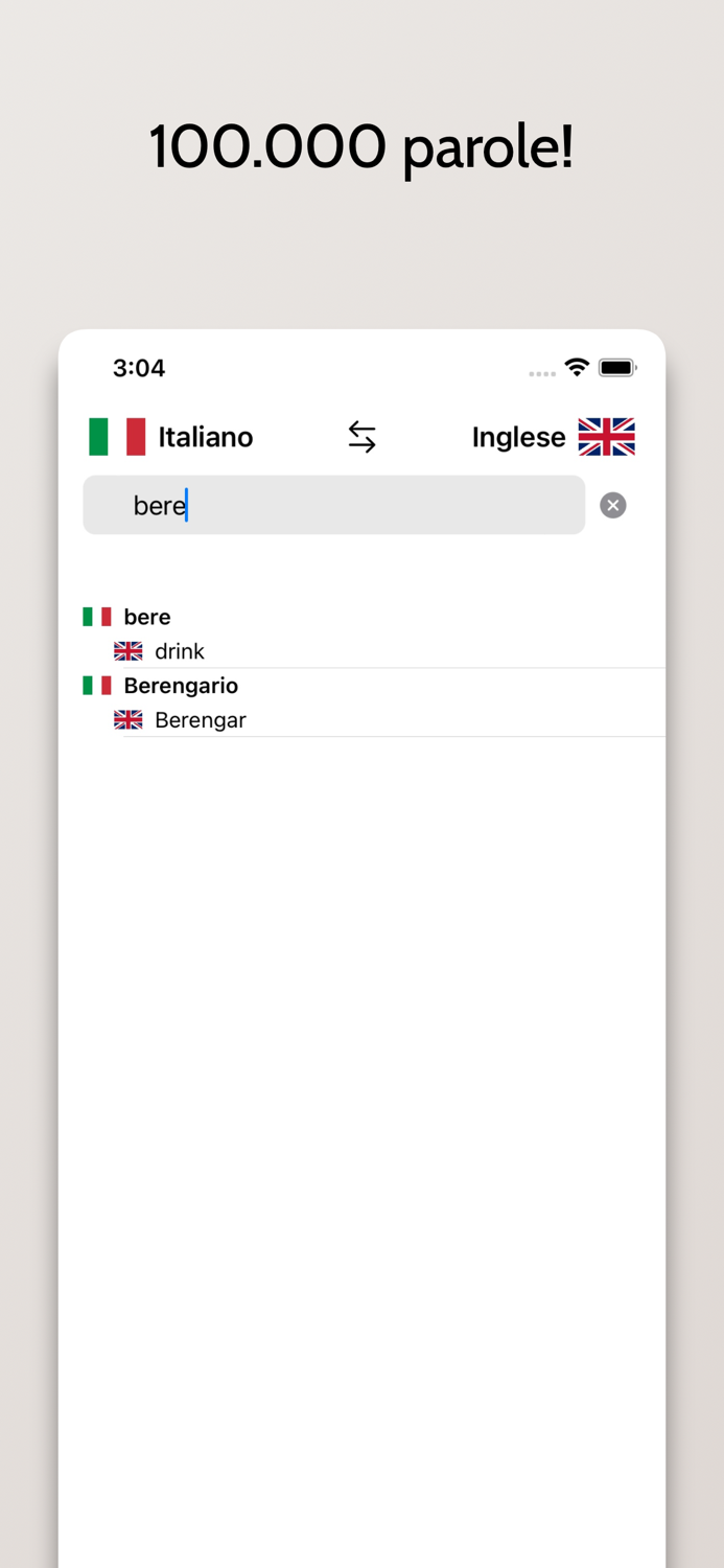 Inglese-Italiano Dizionario