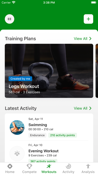 Fitness und Gesundheit. Screenshot