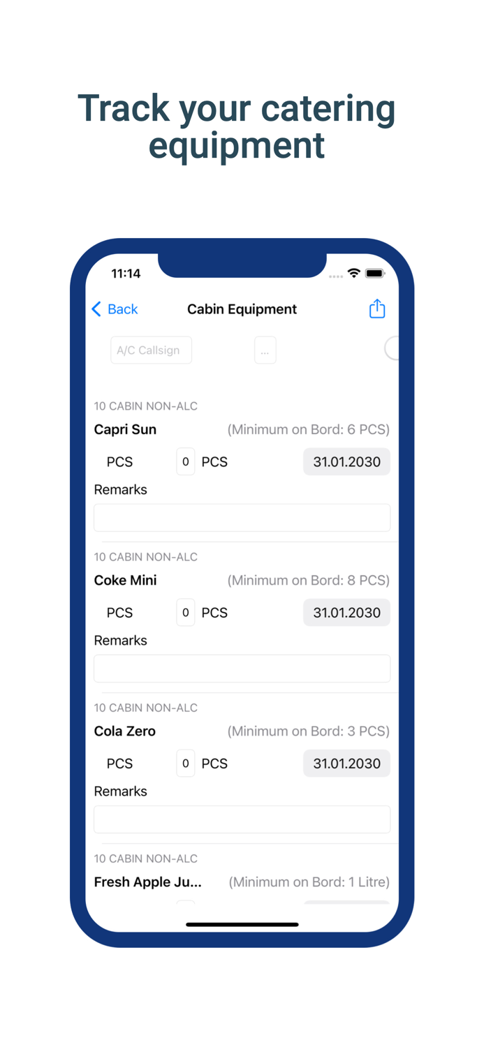 OpsControl Sheet for Aviation