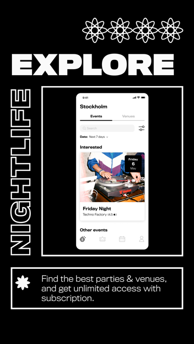 Keyflow: Your key to nightlife Screenshot