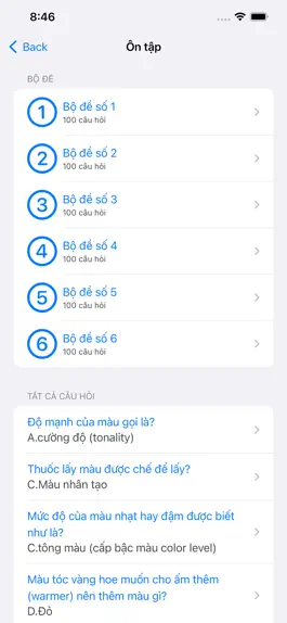 Game screenshot Ôn Thi Lý Thuyết Tóc ở Mỹ apk