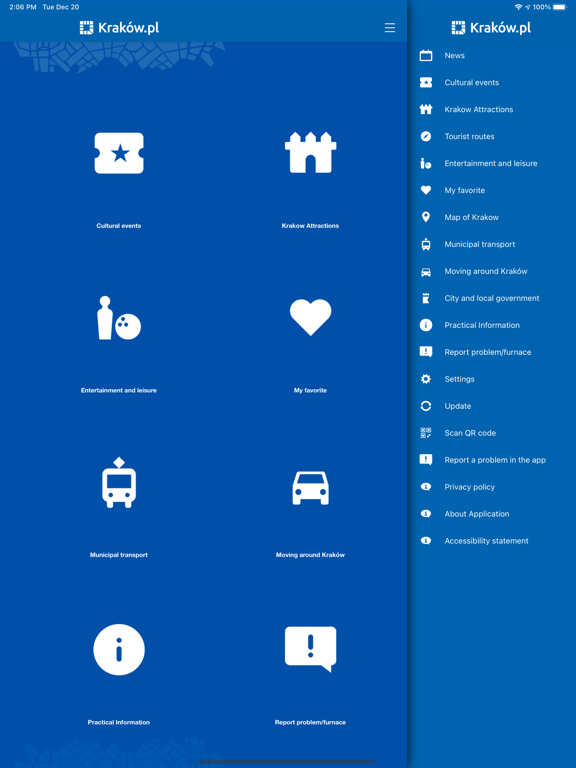 Kraków.pl iPad screenshot 8 - Travel app