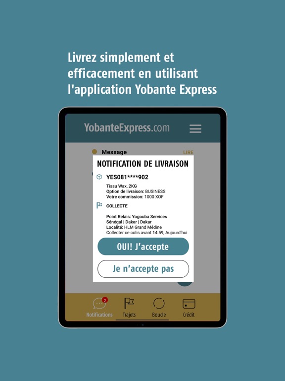 Screenshot #6 pour YOBANTE EXPRESS - Livraison