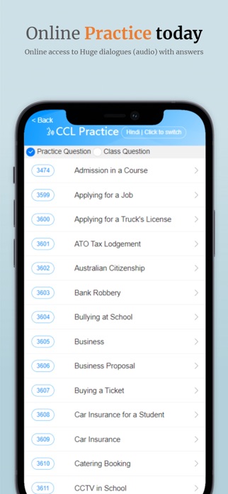 Screenshot of NAATICCL