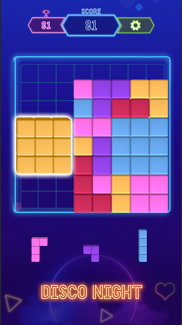 Block Puzzle Neon 3D
