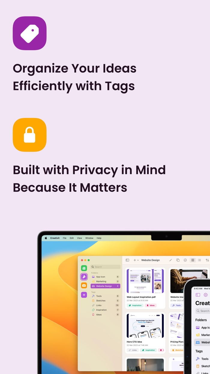 Creativit Mood Board and Vision