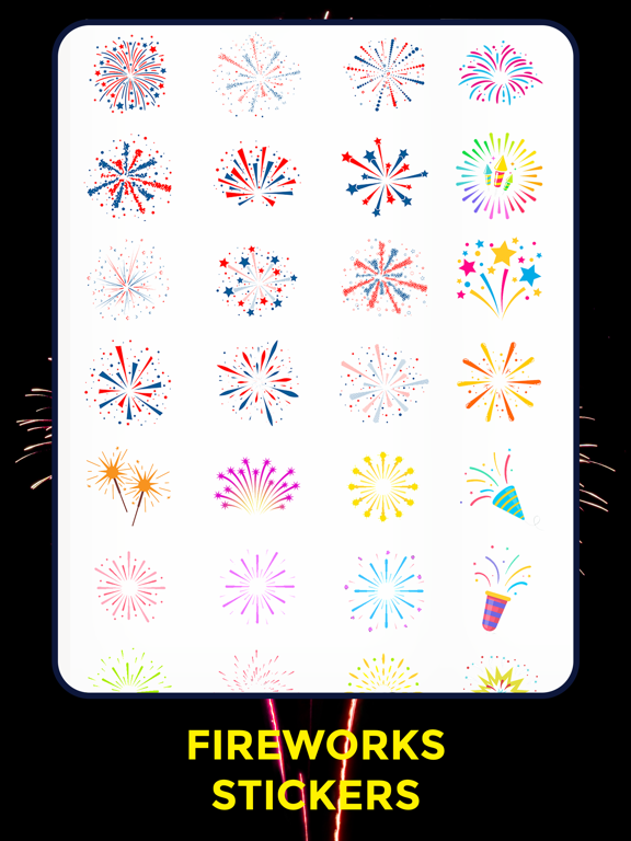 Screenshot #5 pour Fireworks Stickers