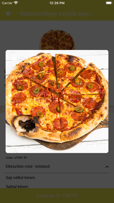 Milans Pizza Screenshot
