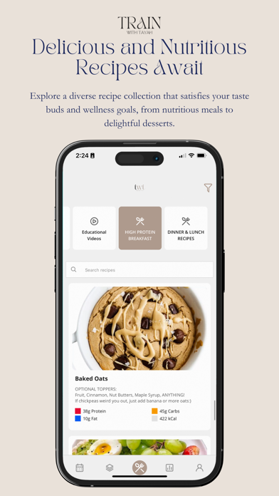 Train With Tayah App Screenshot
