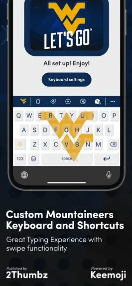 Game screenshot WVU Official Keyboard hack