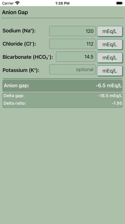 #1. Anion Gap Calculator Pro (iOS) 由: Krzysztof Gwiazda