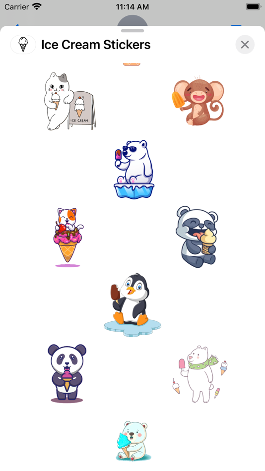 #3. Ice Cream Stickers App (iOS) 由: Paul Scott