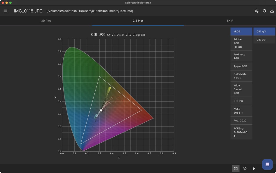 #3. ColorSpatioplotterEx (macOS) 由: Mozusystems, LLC