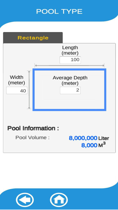 Pool Calculator AWT Screenshot