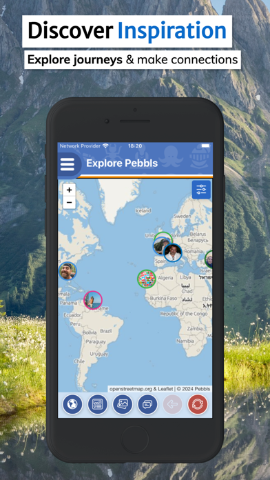 Pebbls - Slow Travel Tracker Screenshot