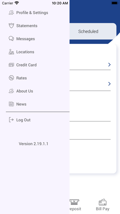 Meridian Credit Union Screenshot