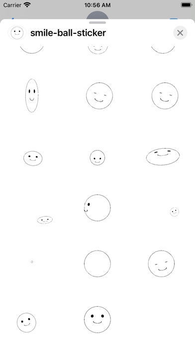smile ball sticker Screenshot