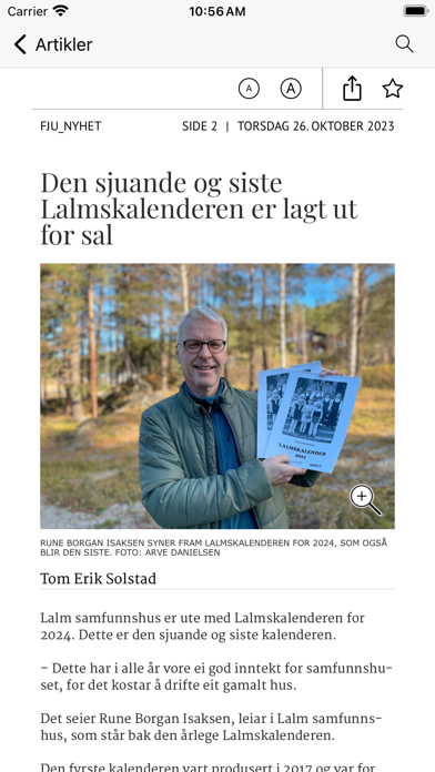 Fjuken eAvis Screenshot