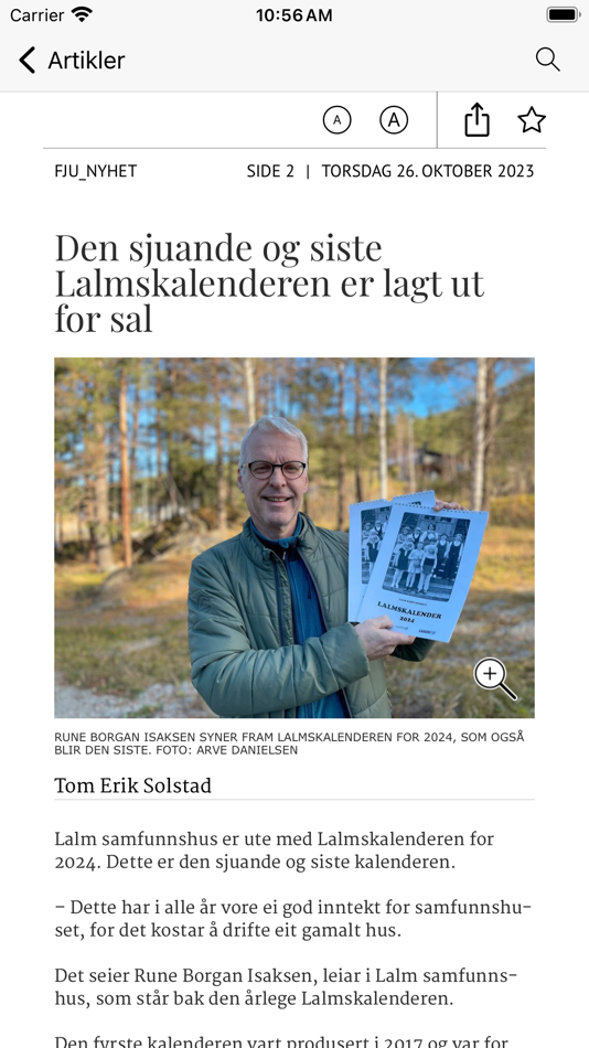 #4. Fjuken eAvis (iOS) 由: Polaris Media ASA