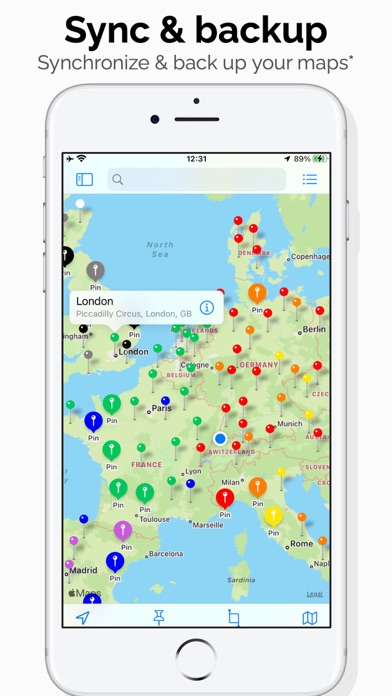 Megamap - Create pins & maps Screenshot