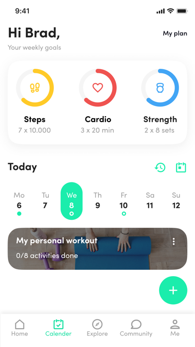 Adri González  Trainer App Screenshot