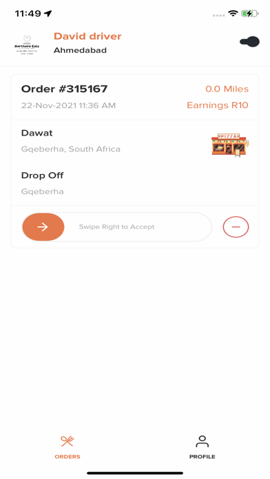 Northern Eats Driver Screenshot